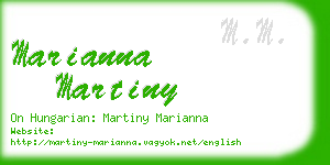marianna martiny business card